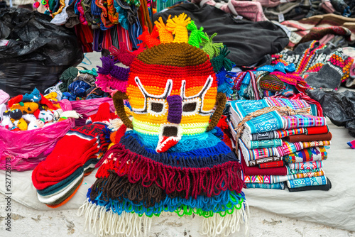 Obraz na plátně otavalo market is the biggest handcraft market in south america