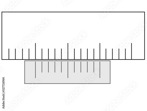 physics vernier caliper ilustration suitable for question