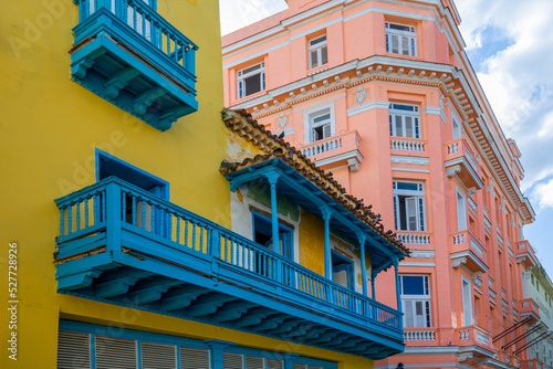 Photography Cuba, colorful streets of Old Havana in historic city center near Paseo El Prado and El Capitolio