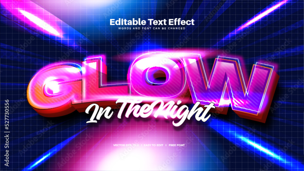 Glow Light Text Effect