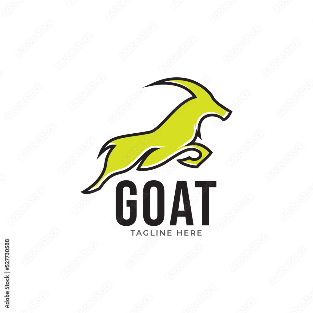 goat logo icon design vector. goat logo icon design vector.