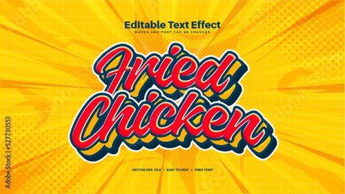 Fried Chicken Text Effect photo