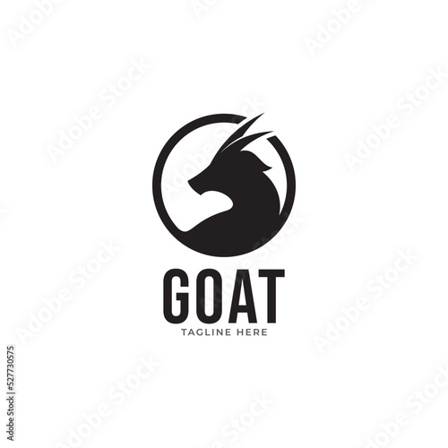 goat logo icon design vector.
