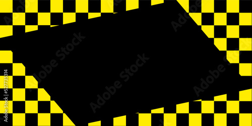 black and yellow background copy space area. background with sign. background with black and yellow stripes