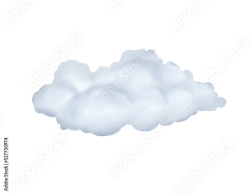 realistic watercolor cloud isolated on transparency background ep02