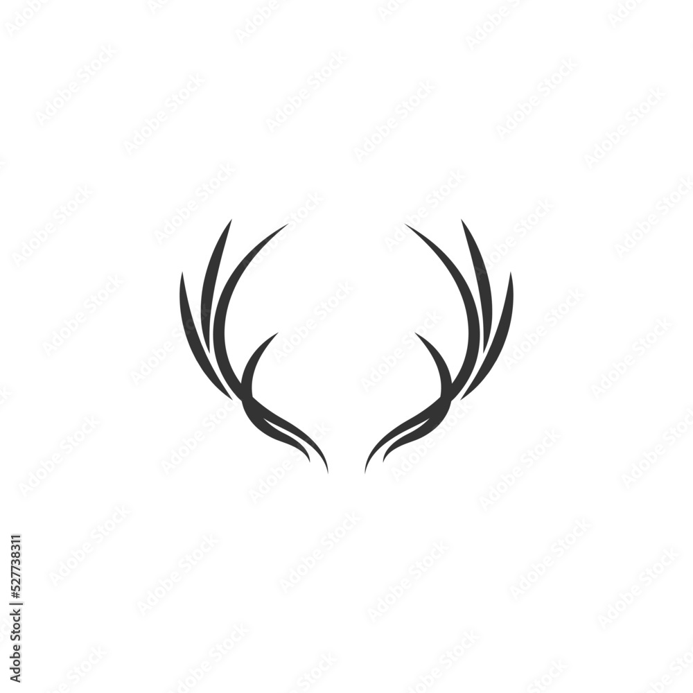Antler icon logo design Antler icon logo design