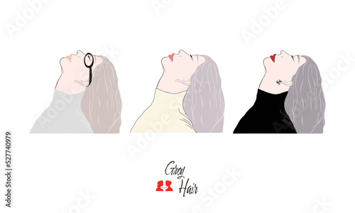 グレイヘア・自然な白髪・かっこいいマダム