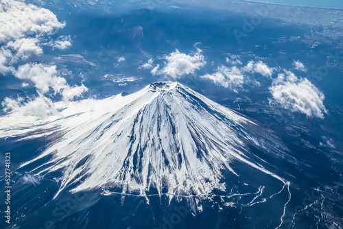 富士山 日本 飛行機 空撮 山 自然