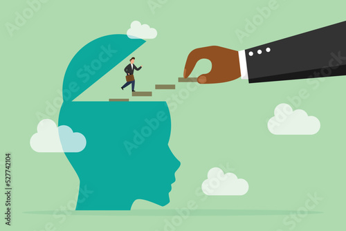 Personal development support for success 2d vector illustration concept for banner, website, illustration, landing page, flyer, etc.