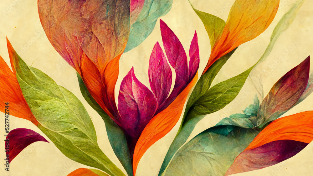 abstract background of colourful flower