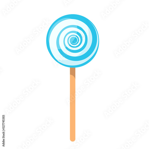 swirl lollipop icon flat vector illustration clipart