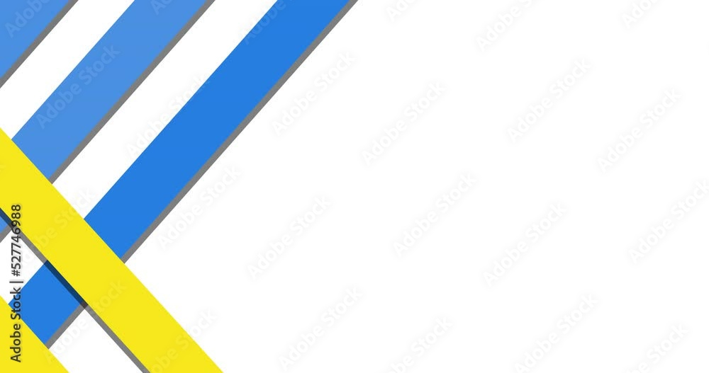 Animation of moving blue and yellow stripes Animation of moving blue and yellow stripes