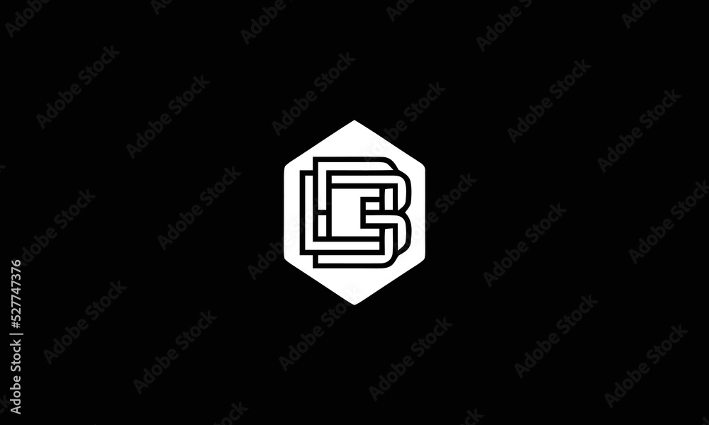 Initial BD DB Logo Design icon Illustration Initial BD DB Logo Design icon Illustration