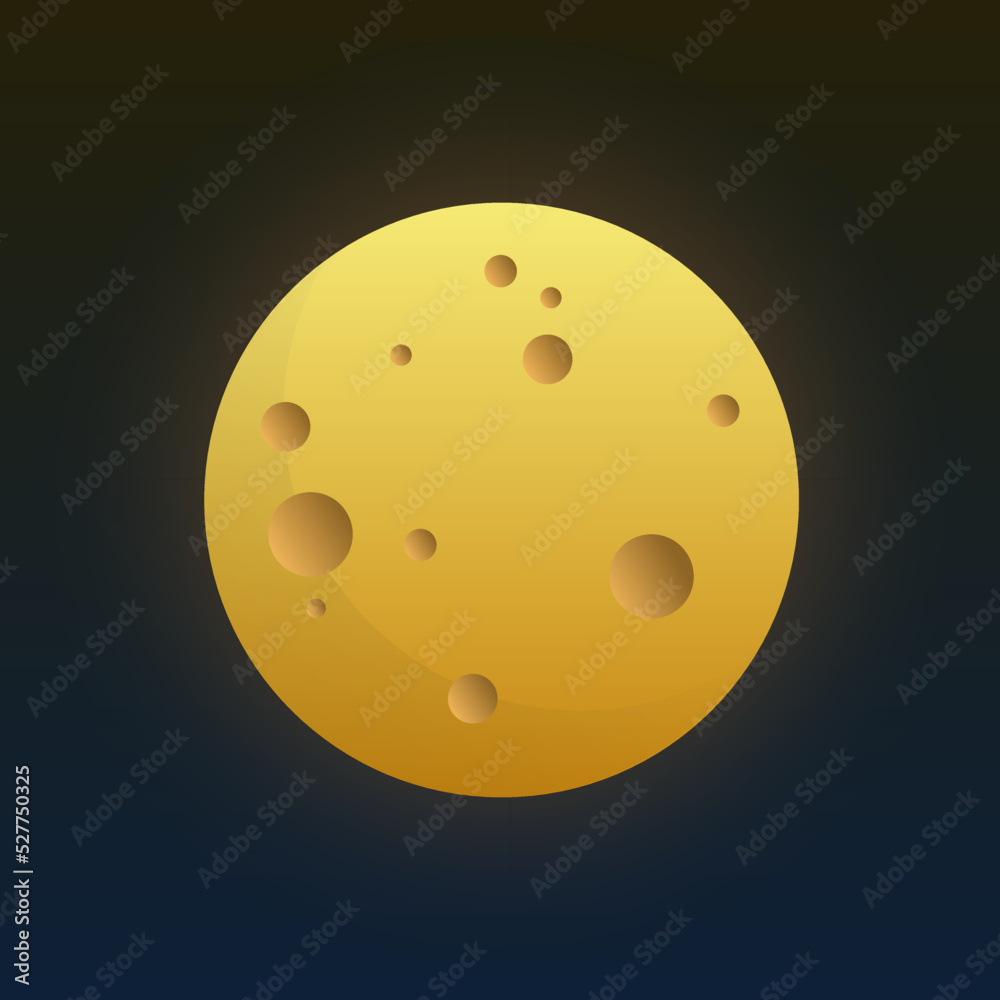 full moon vector illustration logo icon clipart full moon vector illustration logo icon clipart