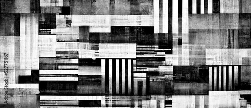 Black and white displacement map texture glitch photo
