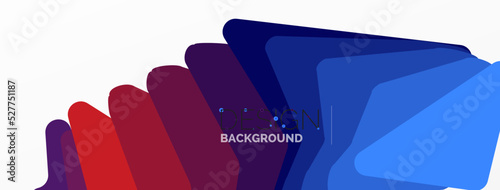 Background, creative geometric shapes composition with gradient effect. Wallpaper for concept of AI technology, blockchain, communication, 5G, science, business and technology