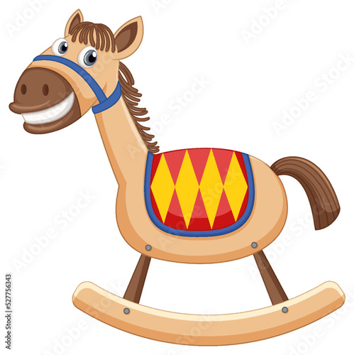Isolated rocking horse for kids