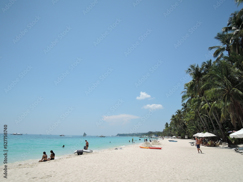Beautiful beach of Boracay island in Philippines Beautiful beach of Boracay island in Philippines