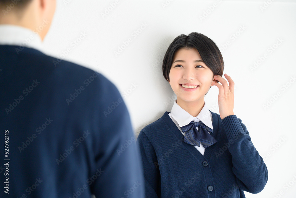 Image of a couple of students after school Image of a couple of students after school