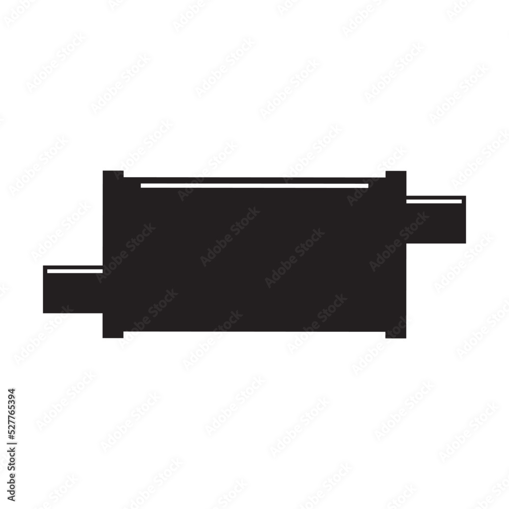 Motorcycle exhaust vector image, this image can be used for exhaust