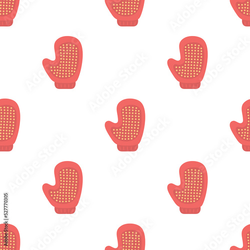 vector seamless pattern of animals grooming accessory