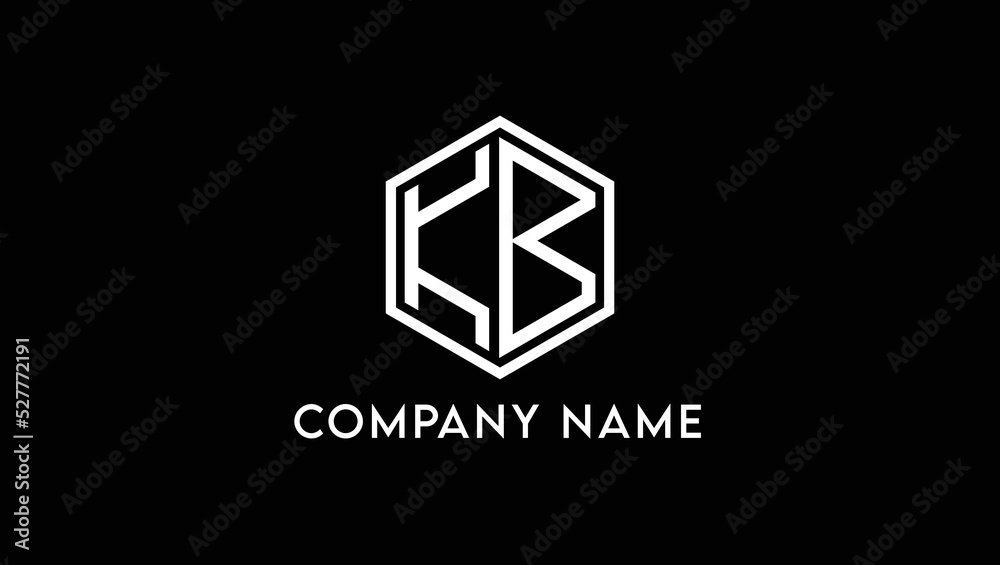 Letters KB Creative Name Initials Monogram Lettermark Minimal Modern Logo Design Template Letters KB Creative Name Initials Monogram Lettermark Minimal Modern Logo Design Template