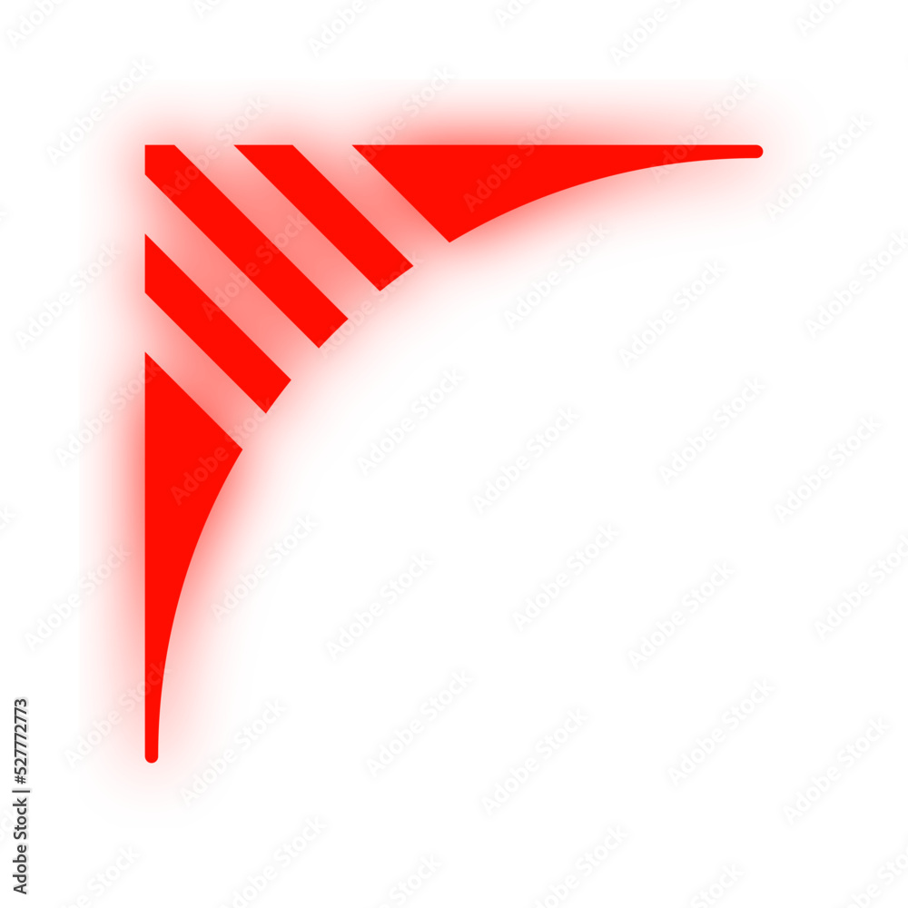 neon art corner edge
