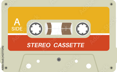 Fotografiet Retro cassette tapes, vintage cassette tape