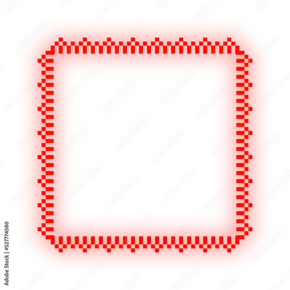neon pixel square frame
neon pixel square frame