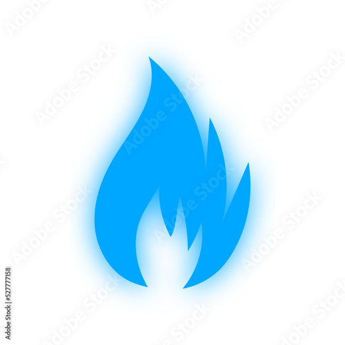 glowing fire symbol 
