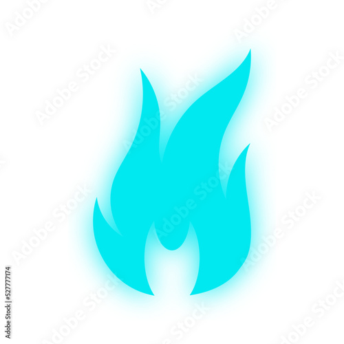 glowing fire symbol 