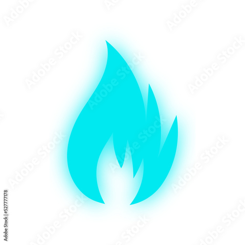 glowing fire symbol 