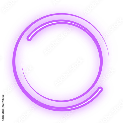 neon stroke circle frame
