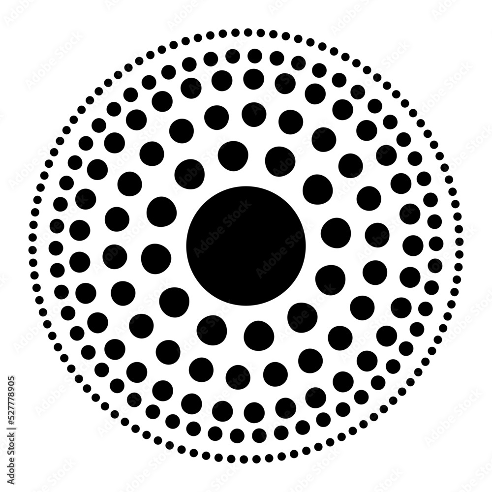 dotted circle element
