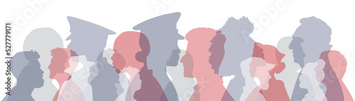 People stand side by side together.