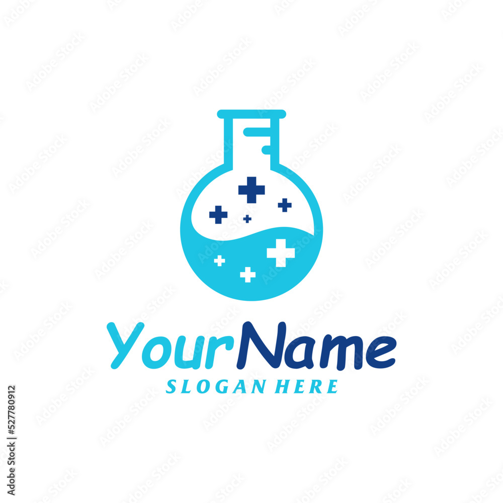 Health Lab Logo Design Template. Health Science logo concept vector. Creative Icon Symbol Health Lab Logo Design Template. Health Science logo concept vector. Creative Icon Symbol