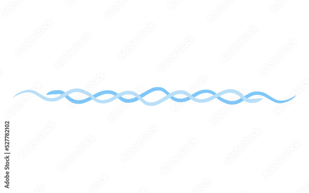 Fototapeta premium doodle curve wave line 