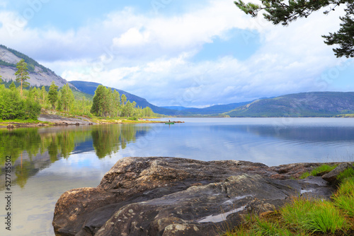 View at the lake Skredvatn, Fyresdal - South Norway