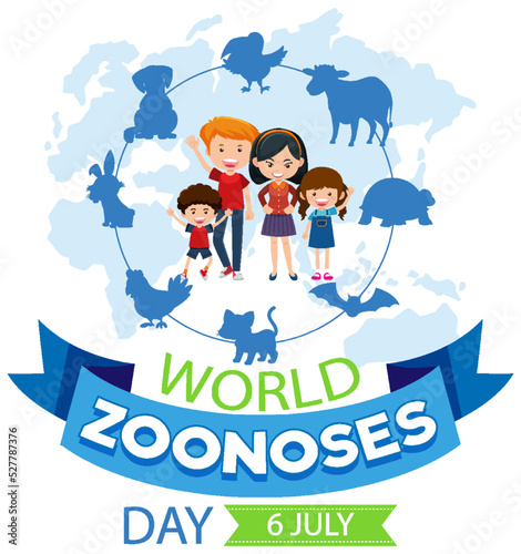 World zoonoses day banner design
