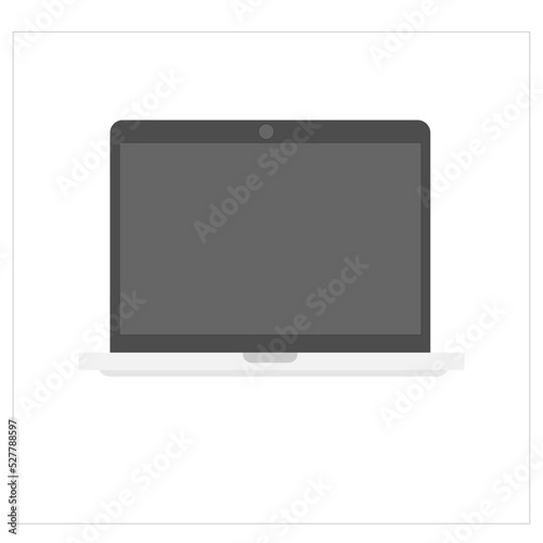 Mockup Laptop Black White Illustration