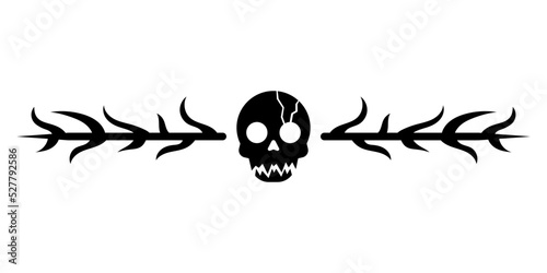 skull border divider
