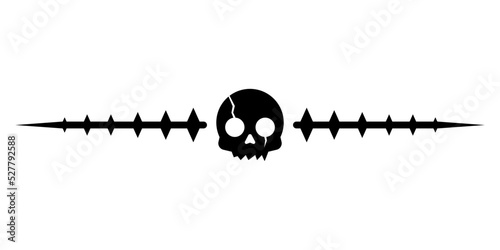 skull border divider

