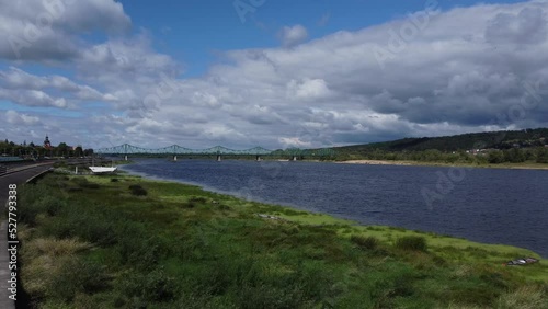 Wallpaper Mural View of the old town in the city of Wloclawek, Poland. Torontodigital.ca