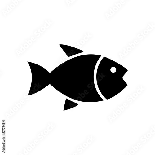 Vector illustration of fish. Edible  cook  food  pet  decorative  aquarium  swim  sea  river  ocean  water  freshwater  salty  animal. Nature concept. Vector line icon for Business and Advertising