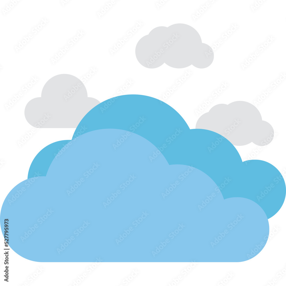 Cloudy Weather Vector Icon Cloudy Weather Vector Icon