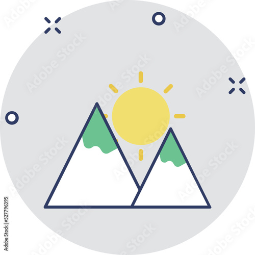 Mountain Vector Icon