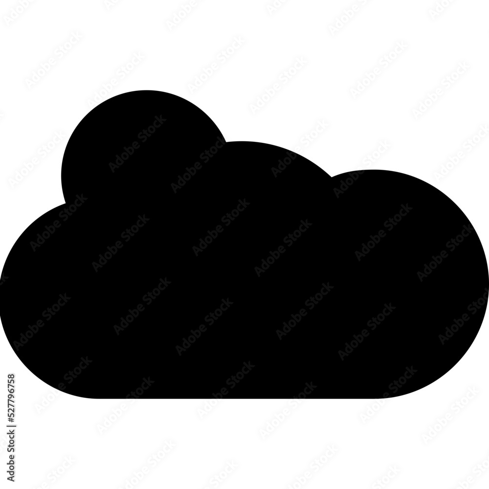 Cloudy Weather Vector Icon Cloudy Weather Vector Icon