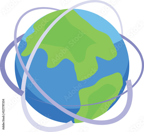 Global travel icon isometric vector. Tour cruise. New tourism