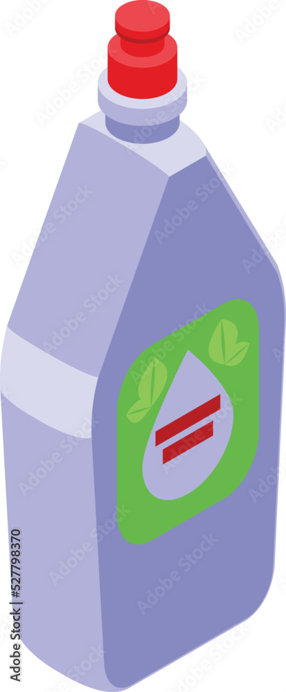 Product detergent icon isometric vector. Lemon container. Cleaner wash Product detergent icon isometric vector. Lemon container. Cleaner wash