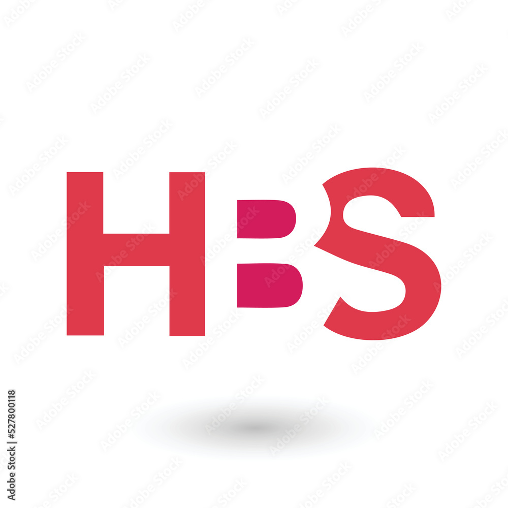 Minimalist Logo Design Consisting of H, B and S Letters in Pink Color Minimalist Logo Design Consisting of H, B and S Letters in Pink Color